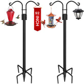 XDW-GIFTS Double Shepherds Hooks 92 Inch black model front view