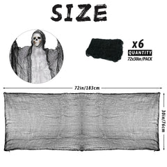 Xgunion Creepy Cloth 30x72 inches hanging from a porch