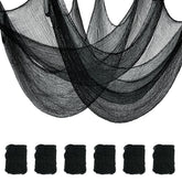Xgunion Creepy Cloth 6Pcs black gauze cloth set