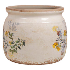 Xiaan Jiaju ceramic pot side view showcasing drainage hole