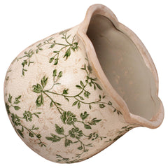Xiaan Jiaju vintage ceramic planter with succulent