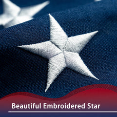 XIFAN American Flag 2x3 ft displayed in garden