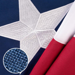 XIFAN Texas Flag 4x6 ft front view with vivid embroidery