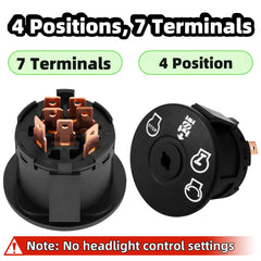 XINRINTONG ignition switch back view showing terminal connections