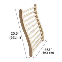 Xmatch Sauna Backrest placed in a sauna