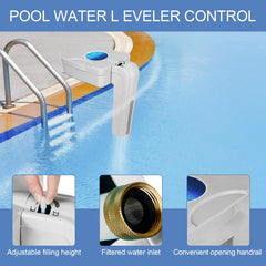 Xmnbl Automatic Pool Filler attached to an inflatable pool