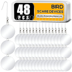XPCARE Bird Scare Discs Set with reflective double-sided discs