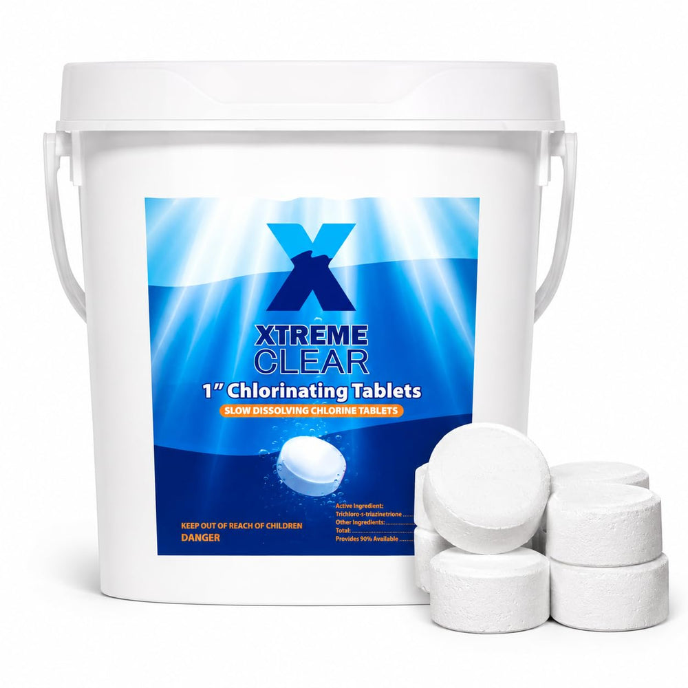 XtremepowerUS 5 lbs chlorine tabs front view in packaging