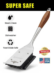 XUDAKAIXIN Grill Brush long stainless steel handle