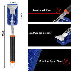 XUDAKAIXIN Nylon Grill Brush ergonomic handle detail