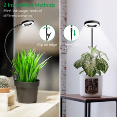 Xuligron full spectrum grow lamp in use on a flower pot