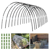 Xuwzenkl Garden Hoops Grow Tunnel kit with 60 fiberglass pieces