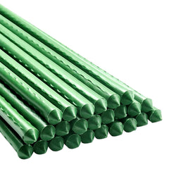 Xuwzenkl Garden Plant Stakes 24 inch green steel support pack
