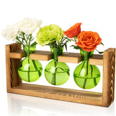 XXXFLOWER Plant Terrarium Jar Propagation Station with 3 bulb vases