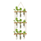 XXXFLOWER Wall Hanging Propagation Station with 9 glass test tubes
