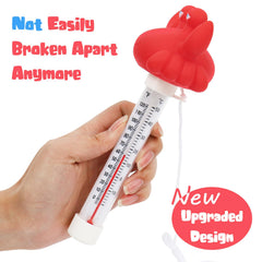 XY-WQ Crab Floating Pool Thermometer with rope tether