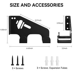 XZHXFX Chainsaw Hanger with tools organized on rack