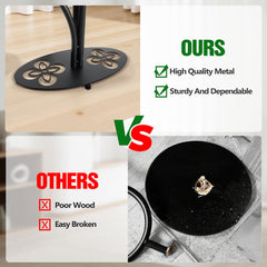 XZHXZH 3 Tier Metal Plant Stand in modern living room