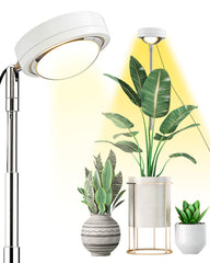 yadoker Plant Grow Light full spectrum with adjustable height and automatic timer