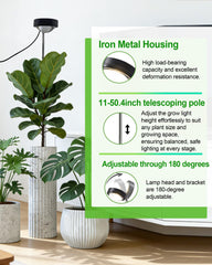 yadoker Plant Grow Light optical convex lens detail
