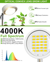 yadoker Plant Grow Light showcasing its matte white finish