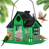 YADOOLIFE Solar Bird Feeder green model front view