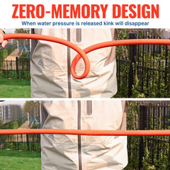 YAMATIC garden hose with anti-kink technology in use