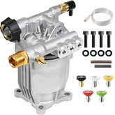 YAMATIC Pressure Washer Pump front view with 3/4 inch shaft