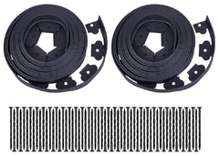 YANEYRIE Garden Edging 60ft black kit with spikes