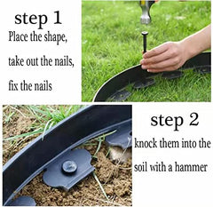 YANEYRIE landscape spikes installed in garden soil