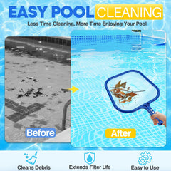YANLIFY Pool Skimmer Net in use at a swimming pool