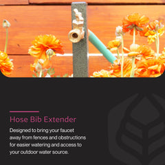 Yard Butler Hose Bib Extender side view showing heavy steel design