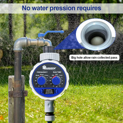 Yardeen Water Timer installed on garden hose