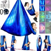 Yatoco Double Layer Sensory Swing front view in Star Blue