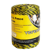 YCFERESY Electric Fence Polywire spool front view with yellow colour