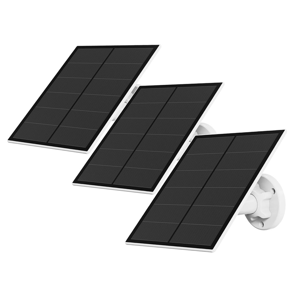 YCTechCam 5W solar panel for security camera front view