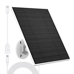 YCTechCam solar panel for Eufy camera front view with adjustable bracket