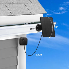 YCTechCam solar panel installation with adjustable bracket