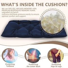 Yddsky 59-inch cushion on garden bench