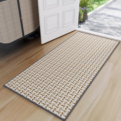 YDKGL front door mat gray 24 inches by 72 inches front view