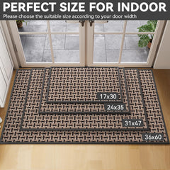YDKGL Front Door Mat textured surface close-up