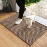 YDKGL Indoor Entrance Doormat 17x30 brown front view