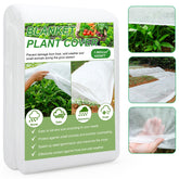 YDSL Plant Covers 10FT x 50FT white cover laid over garden bed