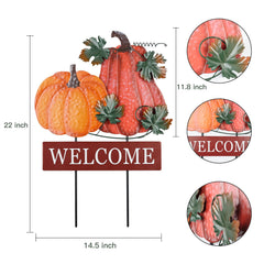 YEAHOME pumpkin garden decoration in a garden setting