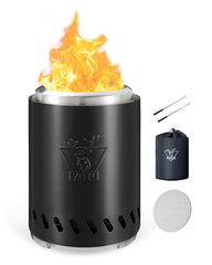 YEFU Tabletop Fire Pit black model front view