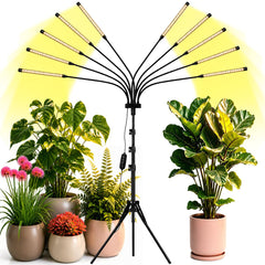 Yehsence grow light kit with 10 heads and adjustable tripod