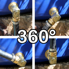 YELUN Garden Hose Connector attached to a hose