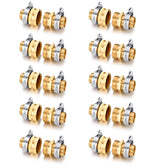 YELUN Garden Hose Repair Connector Set, 3/4 inch male and female fittings