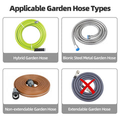 YESTAR Garden Water Hose Reel top view, showing handles