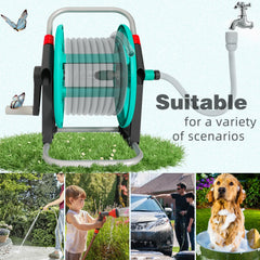 YESTAR hose reel displaying angled connection feature